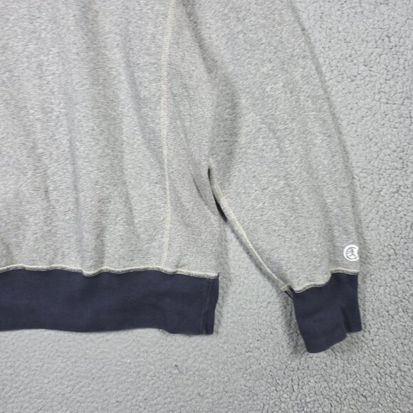 Todd Snyder x Champion Sweater Men Size XL Grey Blue Henley Fleece Heavyweight - Picture 3 of 11